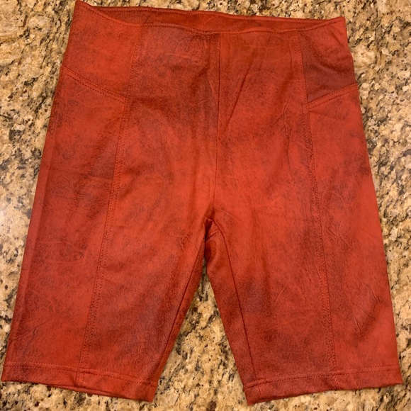 Free people Heat Wave Suede High Rise Bike Shorts - Picture 4 of 7